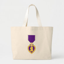 Purple Heart Medal Tote Bags