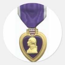 Purple Heart Stickers