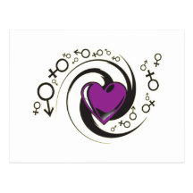 Purple Heart tribal et symboles Cartes Postales