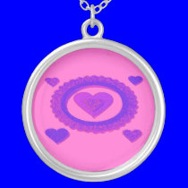 PURPLE HEARTS necklaces