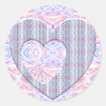 Purple hearts stickers