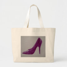 Purple Heel Tote Bag
