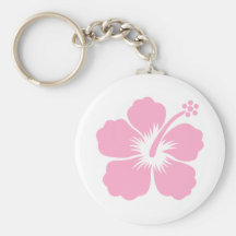 purple hibiscus aloha flower S Key Chain
