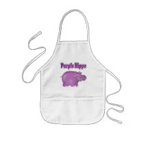 Purple Hippo Apron