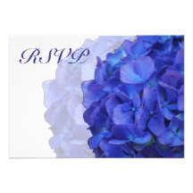 Purple Hydrangea RSVP Cards Announcements