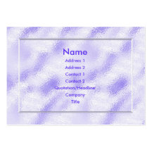 Purple Ice - Chubby Business Card Template
