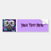 Purple Ice Dragonheart Bumper Stickers