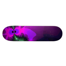 Purple Imp – Violet and Magenta Ribbons Skate Board Deck