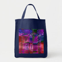 Purple Infusion Grocery Tote Canvas Bag