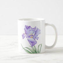 Purple Iris Coffee Mugs