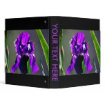 Purple iris flower and its meaning 3 ring binders