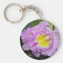 Purple Iris Keychain