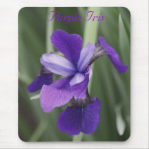 Purple Iris Mouse Pad