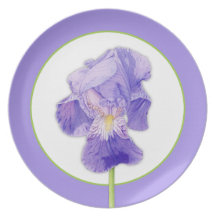 Purple Iris Plate