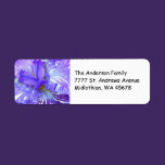 Purple Iris Return Address Avery Label labels