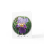Purple Iris Thank You Note cards