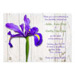 Purple Iris Wedding Invitation