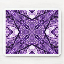 Purple Kaleidoscope 1 Mouse Pads