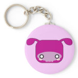 Purple Kawaii Monster Keychain
