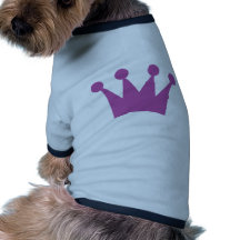 purple king crown doggie t shirt