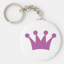 purple king crown key chain