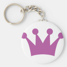 purple king crown key chain
