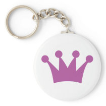 purple king crown key chain