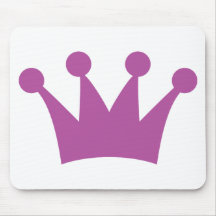 purple king crown mouse pad