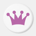 purple king crown refrigerator magnets