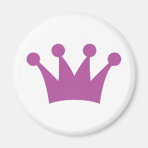 purple king crown refrigerator magnets