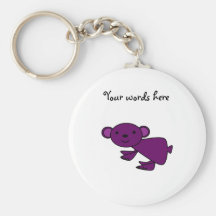 Purple koala keychains