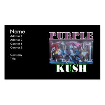 PURPLE KUSH BUSINESS CARD TEMPLATES