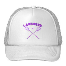 Purple Lacrosse Logo Trucker Hat