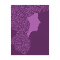 Purple Lady postcards
