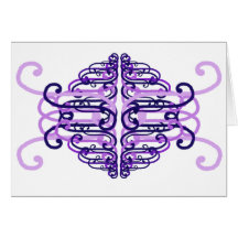 Purple Lanturn Greeting Card