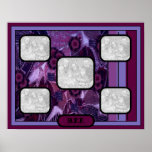Purple Leaf Collage - BFF Posters