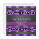 Purple Leopard Girls 13th Birthday Party
