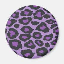 Purple Leopard Magnet