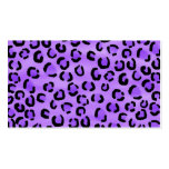 Purple Leopard Print Pattern. Business Card Templates