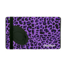 Purple Leopard Spots iPad Case