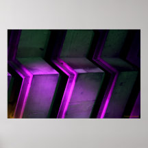 Purple Lightning Print