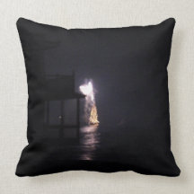 Purple Lights From The Sea Pillow