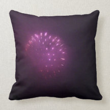 Purple Lights Throw Pillow