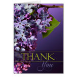 Purple Lilac Blank Thank You Cards cards