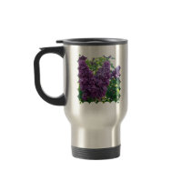 Purple Lilacs Stainless Travel Mug