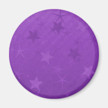 Purple Lined Star Field Refrigerator Magnet