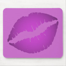 Purple Lipstick Mouse Pads