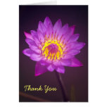 Purple Lotus Flower Thank You Card