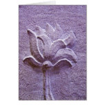 Purple Lotus Sculpture Card