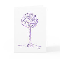 Purple Love Tree Card